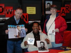 with Geoff & Christine Obrey of Worcester - sorry the piccy is a bit blurred (91kb)