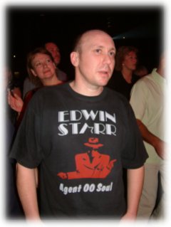fan Lee of Devizes, Wiltshire, sporting a classic T-shirt